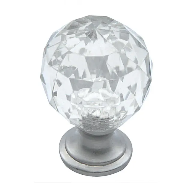 Deco Foam 002 pomello cristallo 4,5x3 cm argento