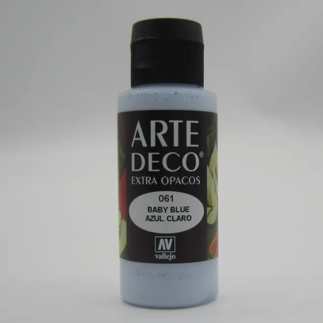 Vallejo Arte Deco Baby Blue 061 colore acrilico 60ml azzurro