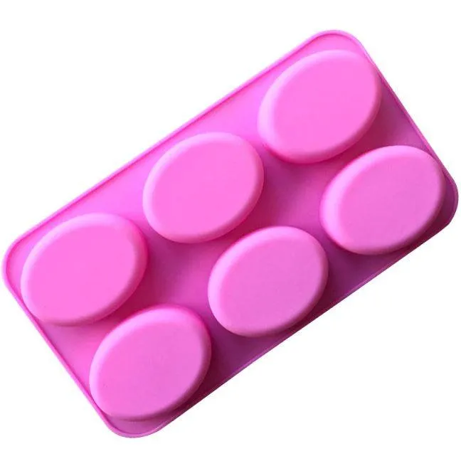 Naturesin ArtSoap Stampo Saponette Ovali 6 pz silicone