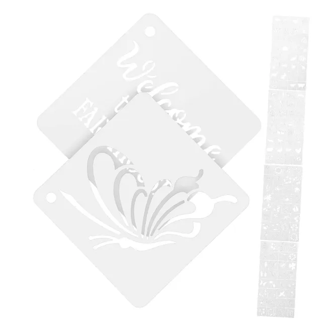 Angoily stencil disegno floreali 128 pezzi bordi netti
