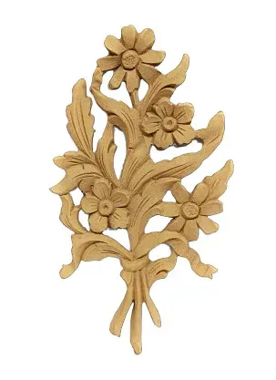 Deco Foam 0513 fregio legno flessibile bouquet 22x12cm