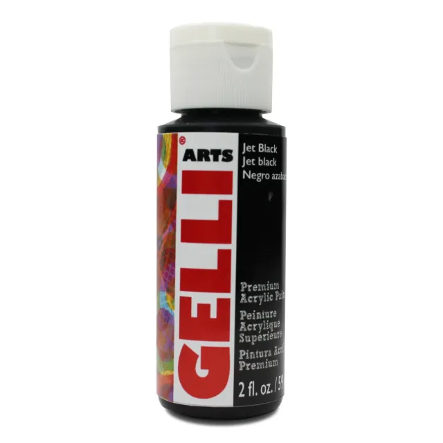 Gelli Arts Premium acrilico Jet Black per stampa