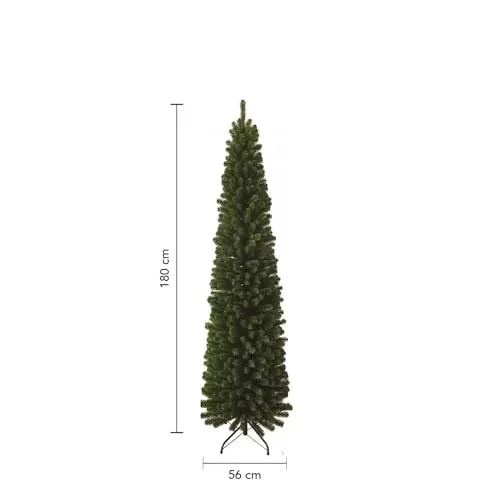 Giodicart Erland albero di Natale slim 180 cm realistico