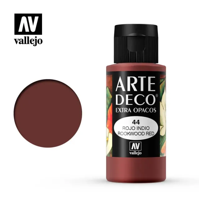 Vallejo Arte Deco 044 pittura 60ml rosso rookwood