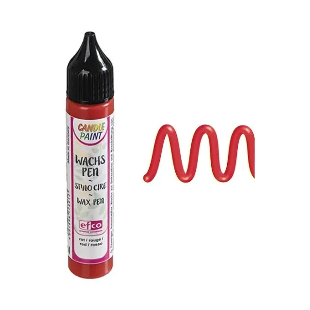 Efco 9317428 colore per cera 28ml rosso coprente