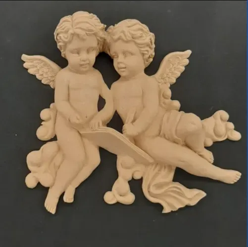 Deco Foam 2958 decorazione legno angeli 17x15cm