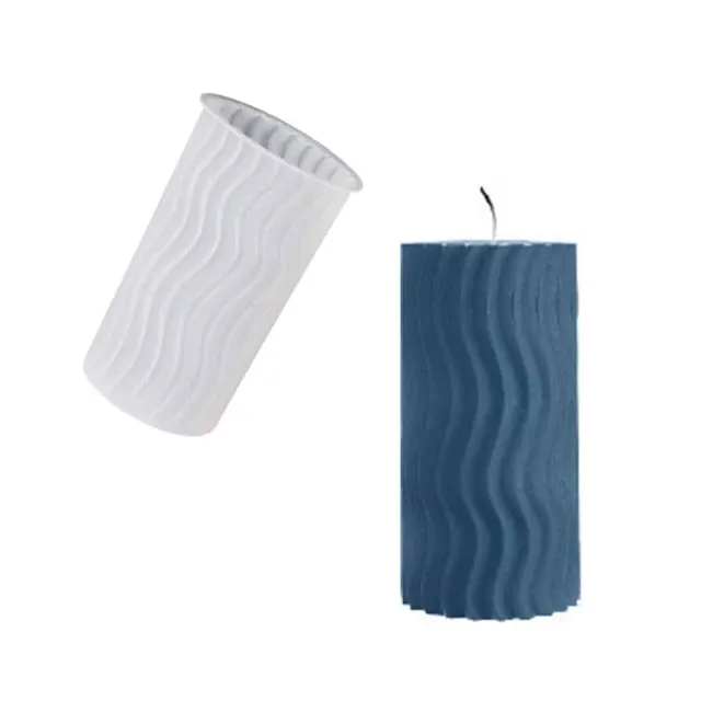 CandleMold Onde Incantate stampo silicone candela 12 cm
