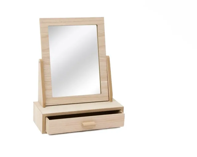 Deco Foam 87848 specchio con cassetto 27,5x34 cm grezzo