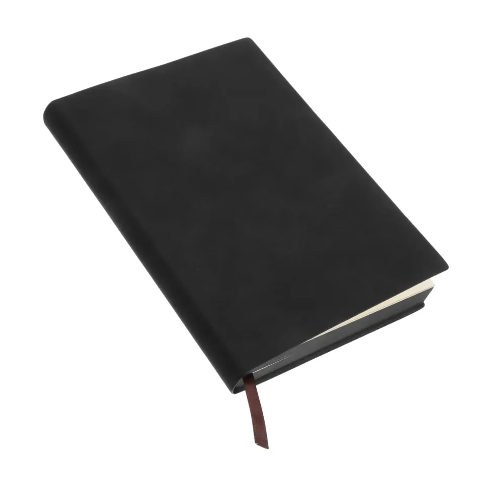 Angoily Quaderno Vintage A5 Nero Pagine Bianche Spesse