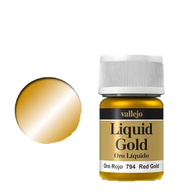 Vallejo Liquid Gold 794 colore oro rosso a base alcol
