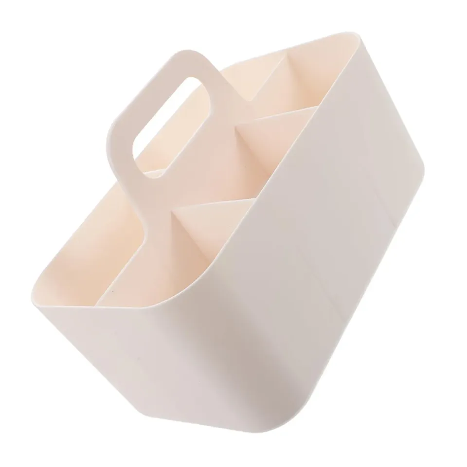 Angoily organizer scrivania bianco plastica con maniglia