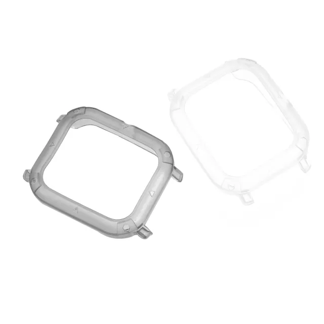 Angoily Copri Cassa Smartwatch TPU Trasparente 2 Pezzi Antigraffio