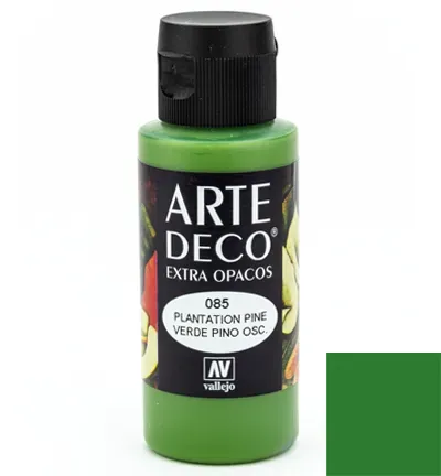 Vallejo Arte Deco Plantation Pine 085 colore acrilico 60ml verde