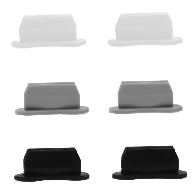 Angoily Doppio Foro portapenne adesivo silicone 6 pezzi