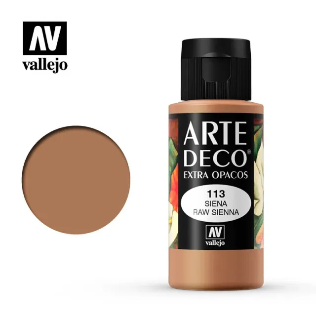 Vallejo Arte Deco 113 colore acrilico Raw Sienna 60 ml