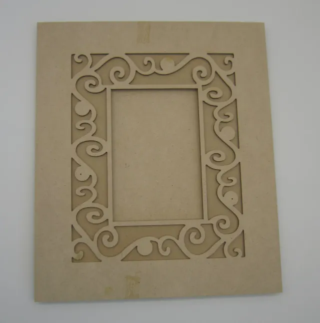 Deco Foam 87639 cornice legno 27x31 cm naturale