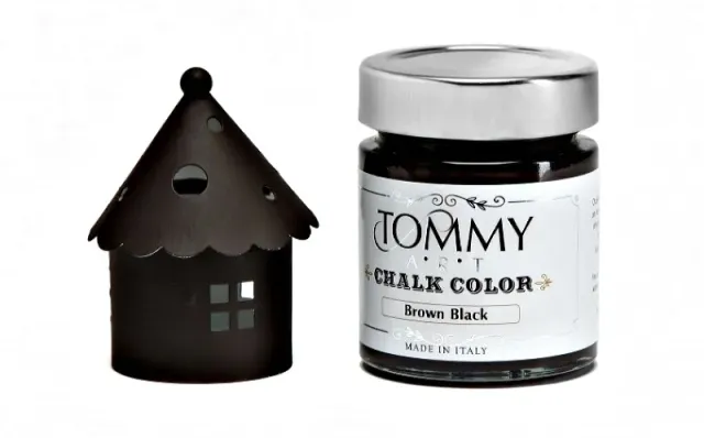 Deco Foam SH140970 Pittura Gessata 140 ml Marrone Nero